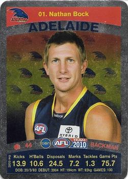 2010 Team Zone AFL Team - Silver #1 Nathan Bock Front